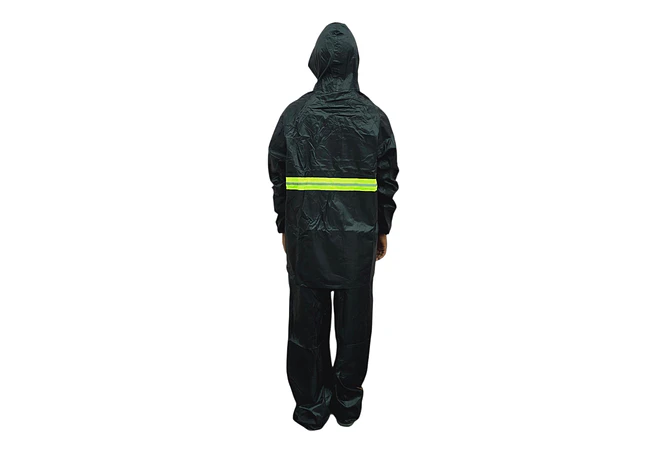 IMPERMEABLE CHAMARRA Y PANTALÓN HGQ FRANJA AMARILLA REFLEJANTE MOD# IMO22