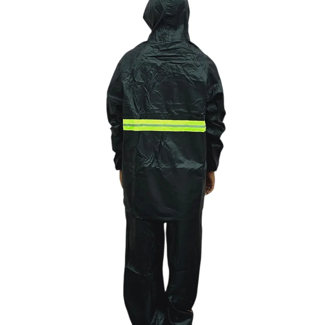 IMPERMEABLE CHAMARRA Y PANTALÓN HGQ FRANJA AMARILLA REFLEJANTE MOD# IMO22 12