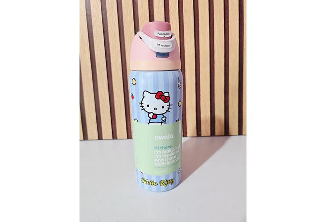 TERMO OWALA FREESIP DISEÑO HELLO KITTY DE 945ML MOD# KIT-610🥤🍋‍🟩