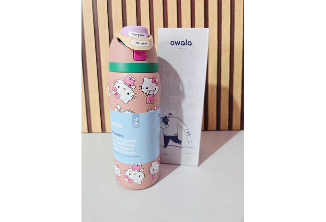 TERMO OWALA FREESIP DISEÑO HELLO KITTY DE 945ML MOD# KIT-610🥤🍋‍🟩
