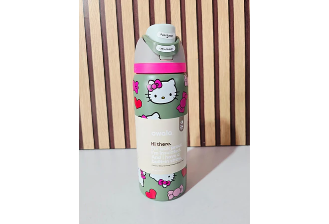 TERMO OWALA FREESIP DISEÑO HELLO KITTY DE 945ML MOD# KIT-610🥤🍋‍🟩