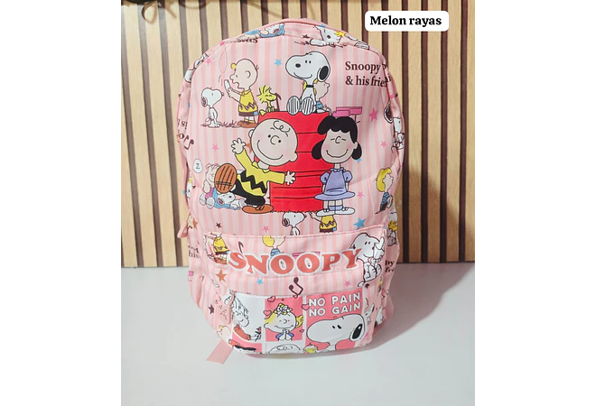 MOCHILA JUVENIL DISEÑO SNOOPY MOD# SN-12