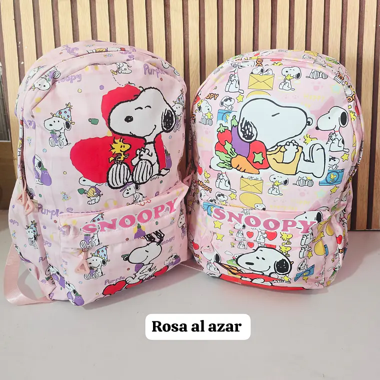 MOCHILA JUVENIL DISEÑO SNOOPY MOD# SN-12 3