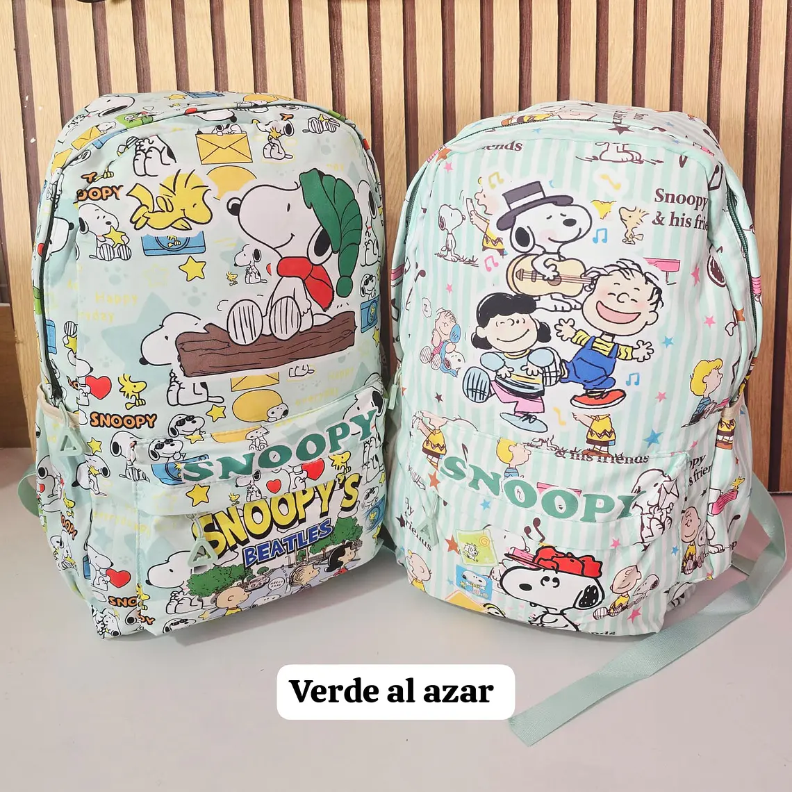 MOCHILA JUVENIL DISEÑO SNOOPY MOD# SN-12 4