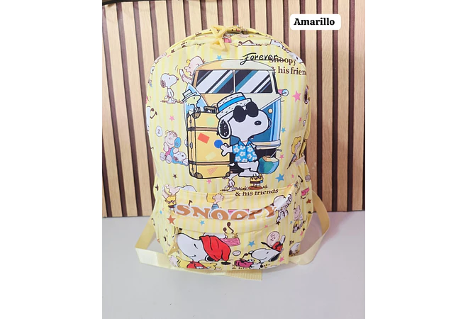 MOCHILA JUVENIL DISEÑO SNOOPY MOD# SN-12