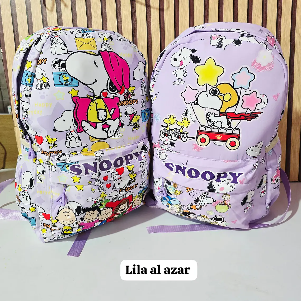 MOCHILA JUVENIL DISEÑO SNOOPY MOD# SN-12 7