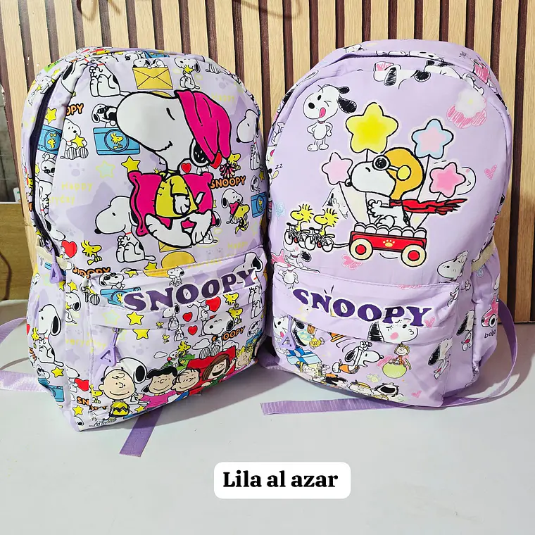 MOCHILA JUVENIL DISEÑO SNOOPY MOD# SN-12 7