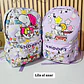 MOCHILA JUVENIL DISEÑO SNOOPY MOD# SN-12 - Miniatura 7