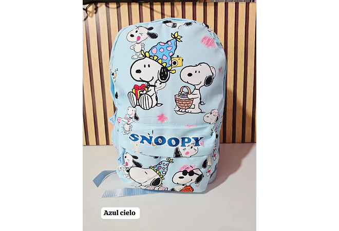 MOCHILA JUVENIL DISEÑO SNOOPY MOD# SN-12