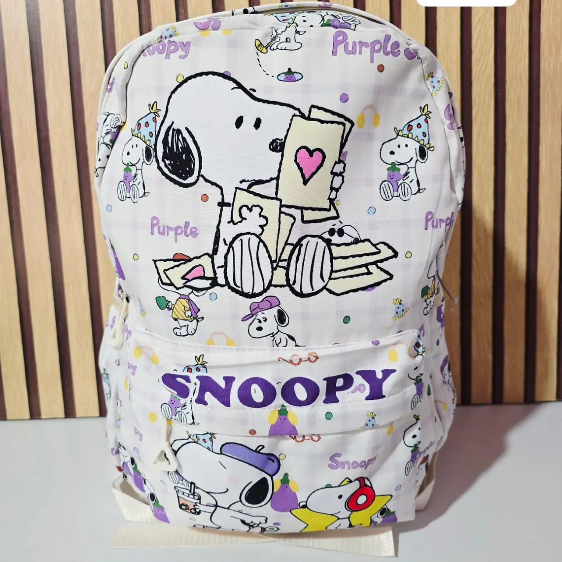 MOCHILA JUVENIL DISEÑO SNOOPY MOD# SN-12 12