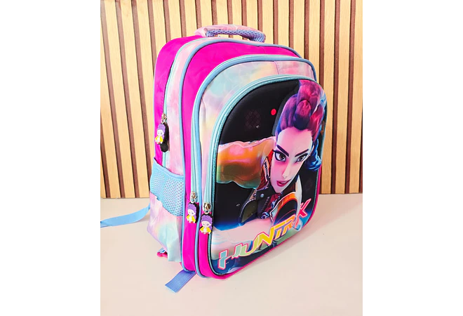 COMBO MOCHILA CON LUZ LED ADAPTABLE AL CARRITO+ LONCHERA + LAPICERA DISEÑOS PARA NIÑAS (PRIMARIA) MOD# 2602