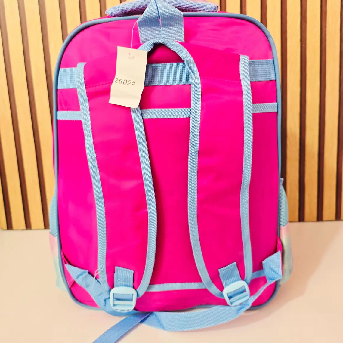 COMBO MOCHILA CON LUZ LED ADAPTABLE AL CARRITO+ LONCHERA + LAPICERA DISEÑOS PARA NIÑAS (PRIMARIA) MOD# 2602 10