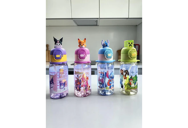 BOTELLA 500ML INFANTIL CON PERSONAJE 3D MOD#26-SLB-002