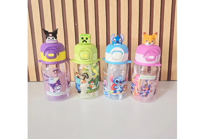 BOTELLA 500ML INFANTIL CON PERSONAJE 3D MOD#26-SLB-002