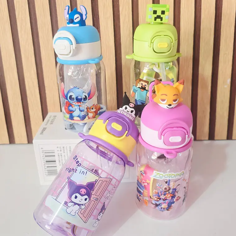 BOTELLA 500ML INFANTIL CON PERSONAJE 3D MOD#26-SLB-002 3