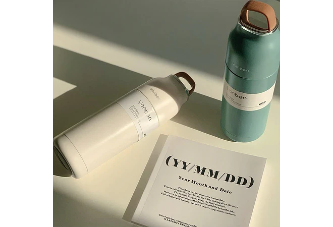 TERMO 500ML YANBEN CAJITA VERDE