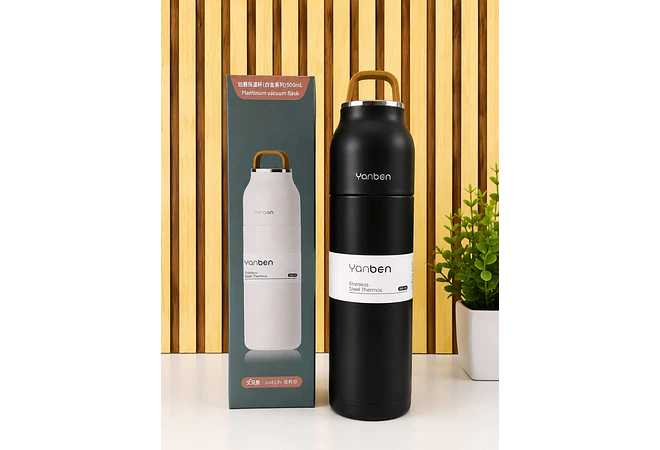 TERMO 500ML YANBEN CAJITA VERDE