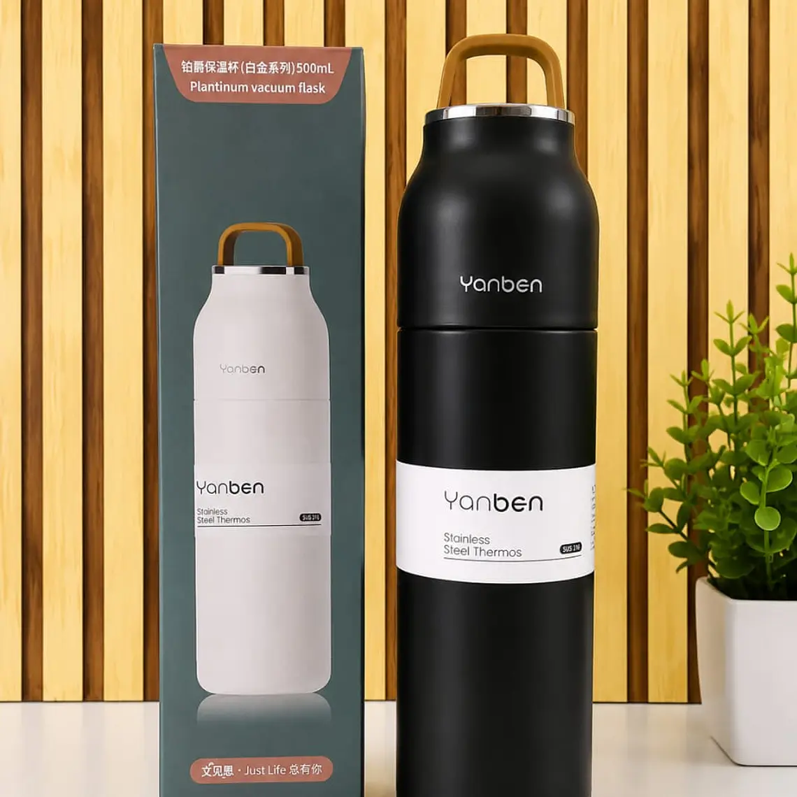 TERMO 500ML YANBEN CAJITA VERDE 6