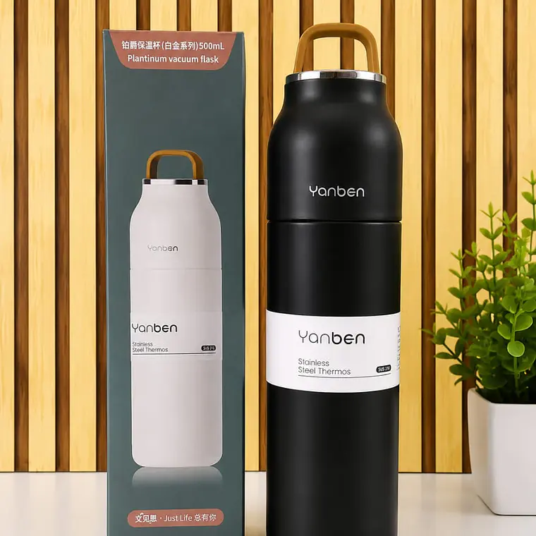 TERMO 500ML YANBEN CAJITA VERDE 6