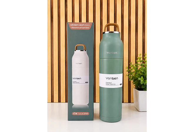 TERMO 500ML YANBEN CAJITA VERDE