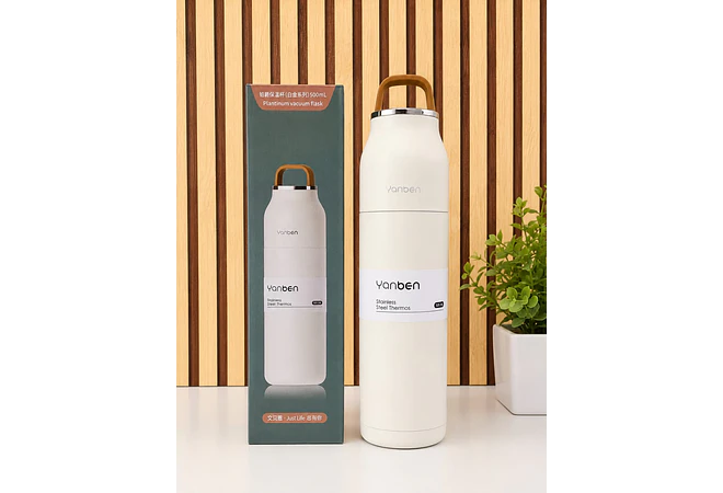 TERMO 500ML YANBEN CAJITA VERDE