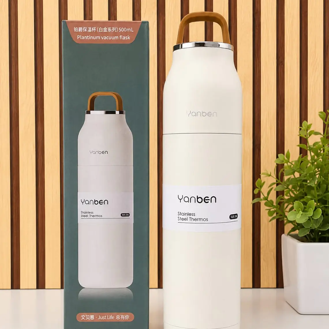 TERMO 500ML YANBEN CAJITA VERDE 8