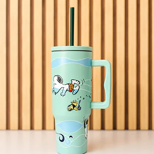 TERMO CON AGARRADERA SNOOPY MOD #26-TERMO-008