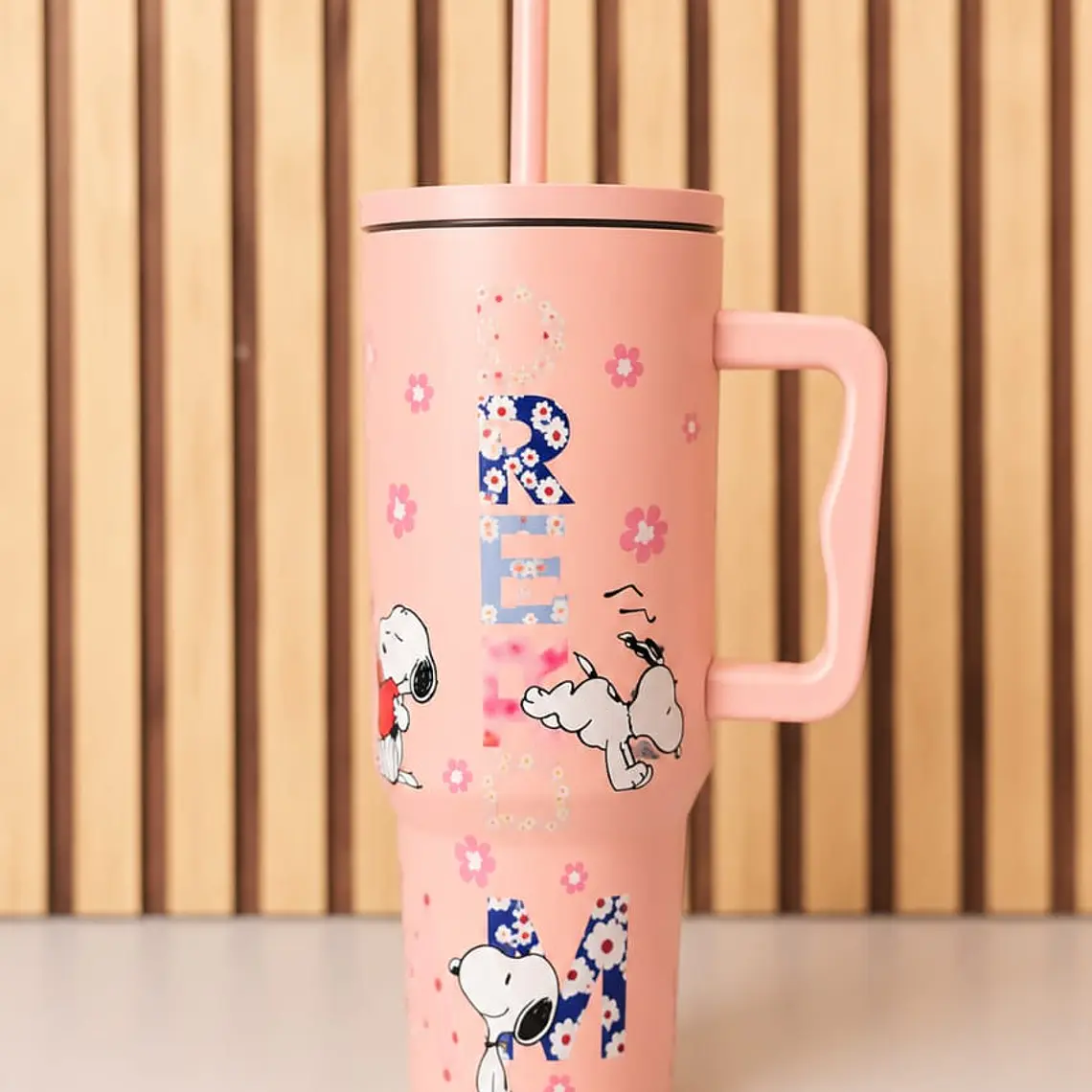 TERMO CON AGARRADERA SNOOPY MOD #26-TERMO-008 3