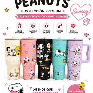 TERMO CON AGARRADERA SNOOPY MOD #26-TERMO-008