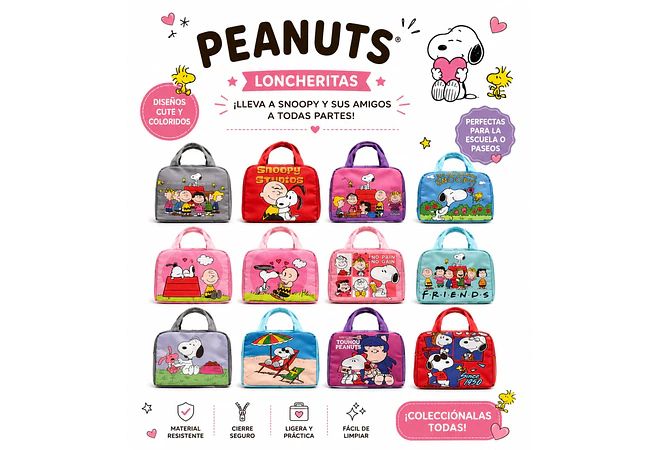 LONCHERITAS SNOOPY MOD #25-BDD-010 AL AZAR