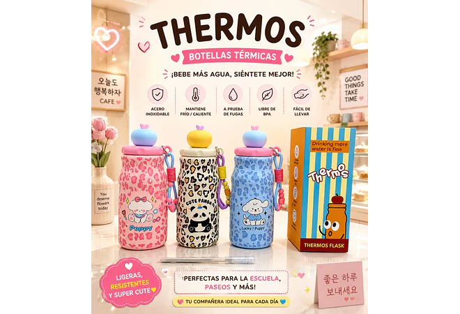 TERMO ANIMAL PRINT KAWAII MOD #26-TERMO-014