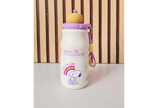 TERMO 450ML DISEÑO SNOOPY TAPA MANZANA 3D MOD #26-Termo-007