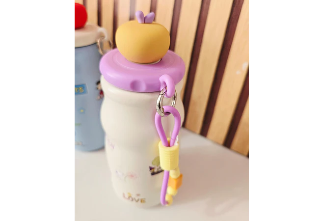TERMO 450ML DISEÑO SNOOPY TAPA MANZANA 3D MOD #26-Termo-007