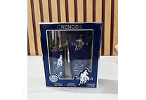 SET DE FRAGANCIA + CREMA SPICIELA GRENOBIL PARA CABALLERO (AZUL)MOD# i762
