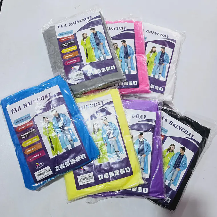 IMPERMEABLE ADULTO EVA RAINCOAT MOD #B1002 1