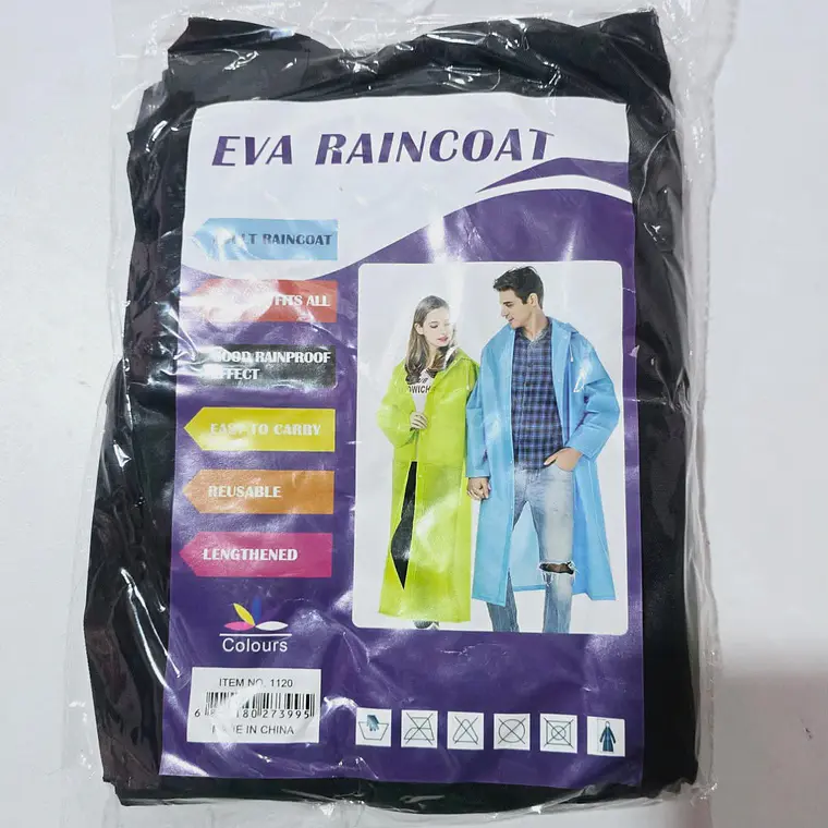 IMPERMEABLE ADULTO EVA RAINCOAT MOD #B1002 9