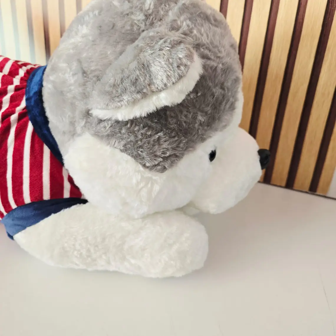 PELUCHE GRANDE HUSKY CON PLAYERA MOD# G018 3
