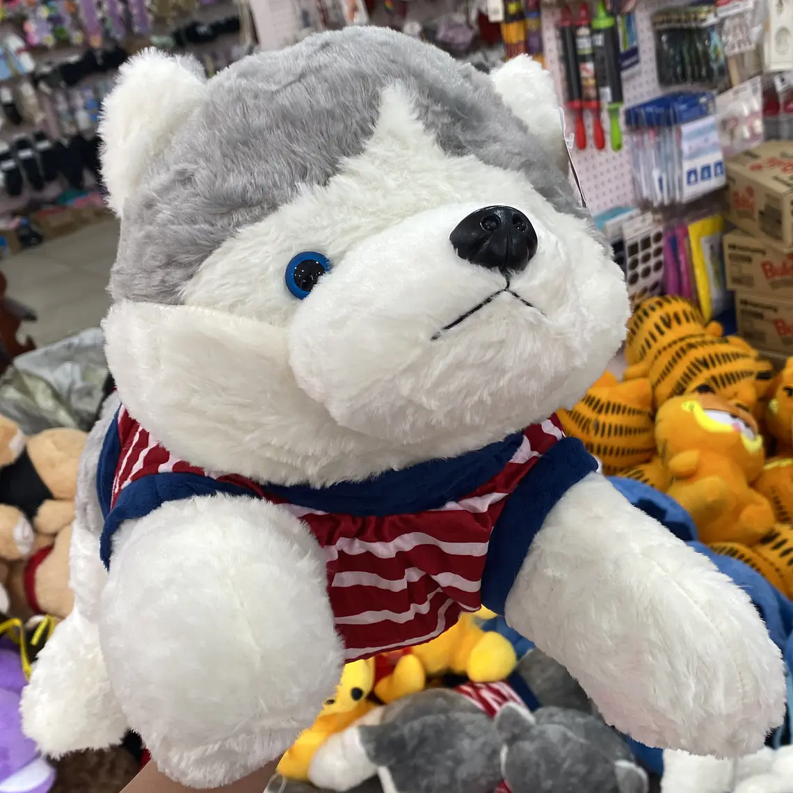 PELUCHE GRANDE HUSKY CON PLAYERA MOD# G018 5