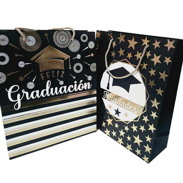BOLSA MEDIANA PARA REGALO DISEÑO GRADUACIÓN MOD# 2117-M-12,3 Y 4🎓 2