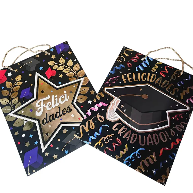 BOLSA MEDIANA PARA REGALO DISEÑO GRADUACIÓN MOD# 2117-M-12,3 Y 4🎓 3