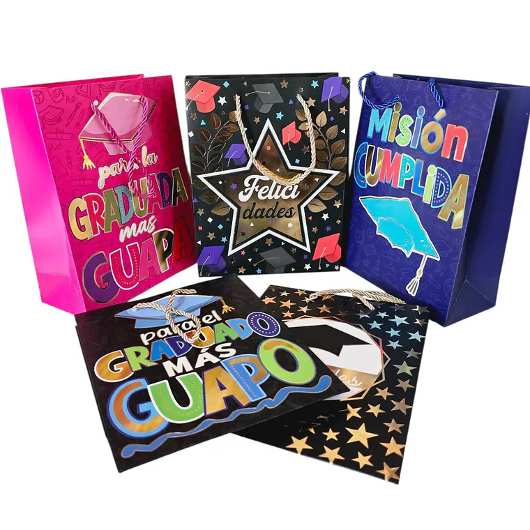 BOLSA PARA REGALO DISEÑO GRADUACIÓN MOD# 211Y-S-1, 2, 3 Y 4 1