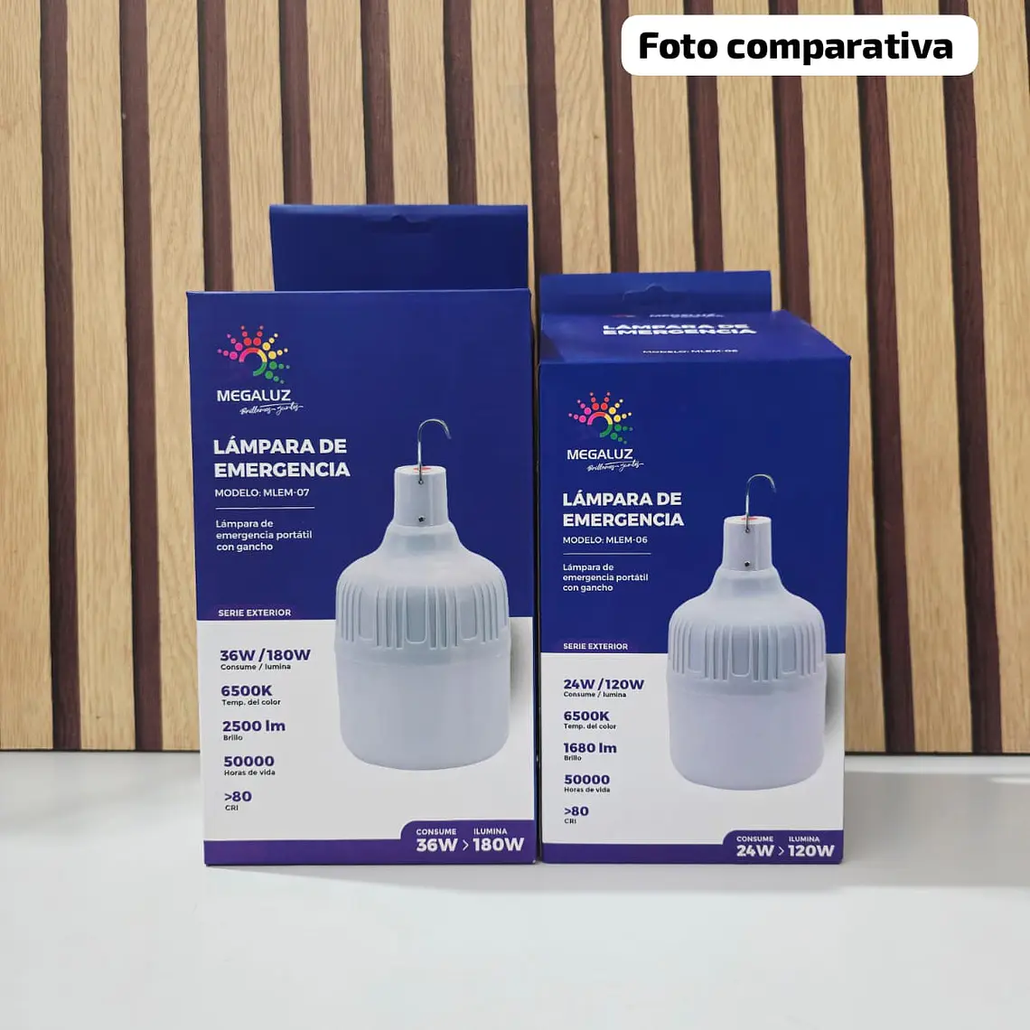 FOCO RECARGABLE GRANDE MOD# MLEM-07💡 1