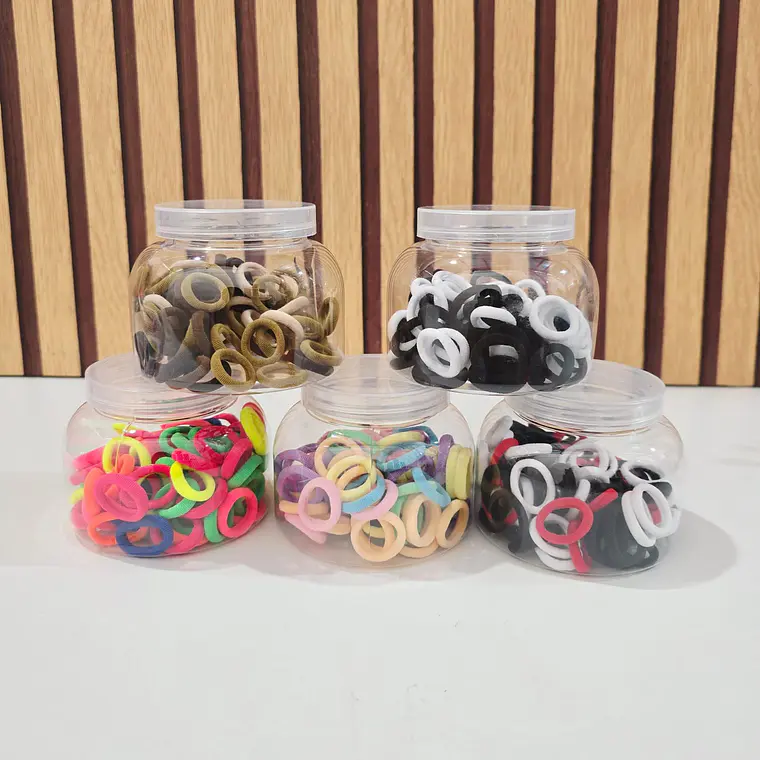 1 BOTECITO/REDONDO CON 80 DONAS CHICAS DE COLORES (AL AZAR) MOD# WND-0010 1