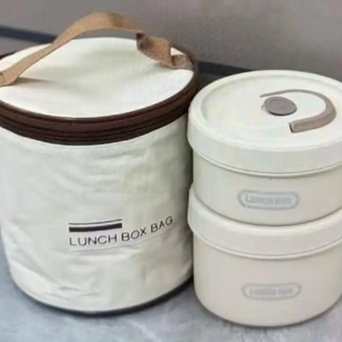 SET DE TUPPER REDONDOS HERMÉTICOS LUNCH BOX BAG 1