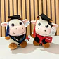 PELUCHE VAQUITA CON BIRRETE 🎓  MOD# Y446 GRADUACION 🐮 - Miniatura 1