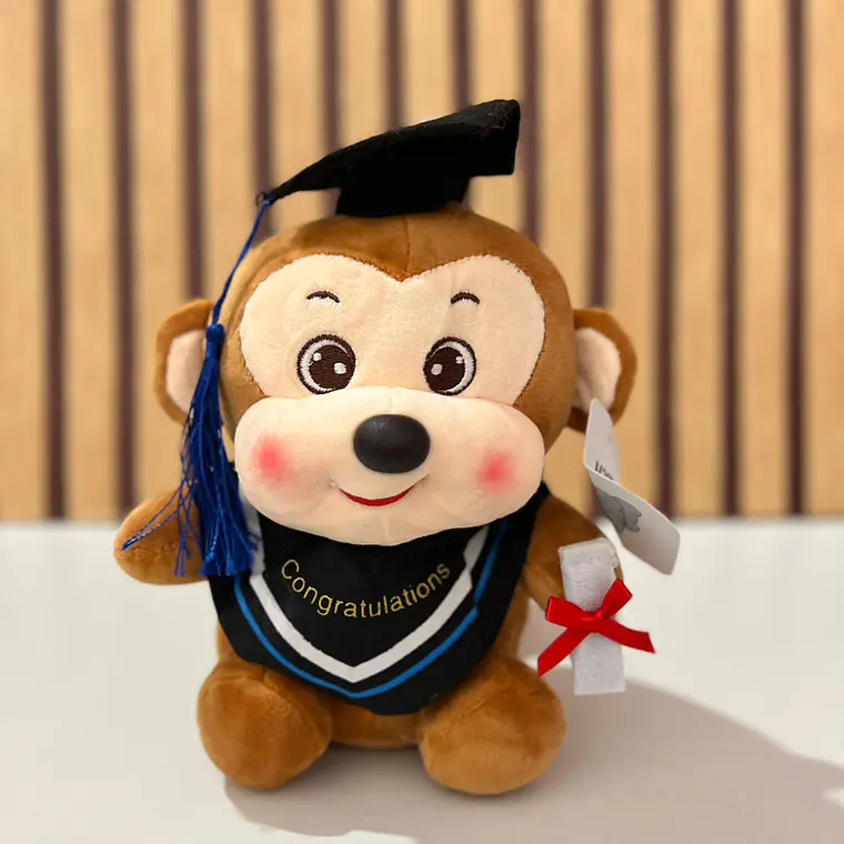 🐒 PELUCHE CHANGUITO CON BIRRETE 🎓  MOD# M287 GRADUACION 2
