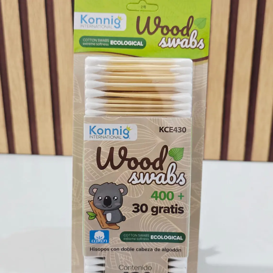 CAJITA CON 330 O 430 COTONETES MOD# KCE30 O KCE430 7
