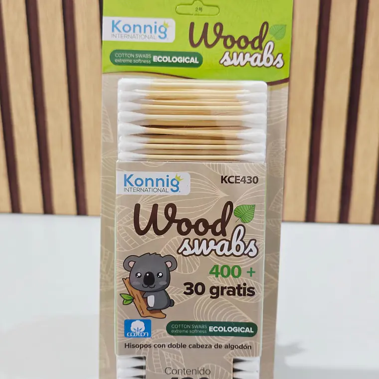 CAJITA CON 330 O 430 COTONETES MOD# KCE30 O KCE430 7