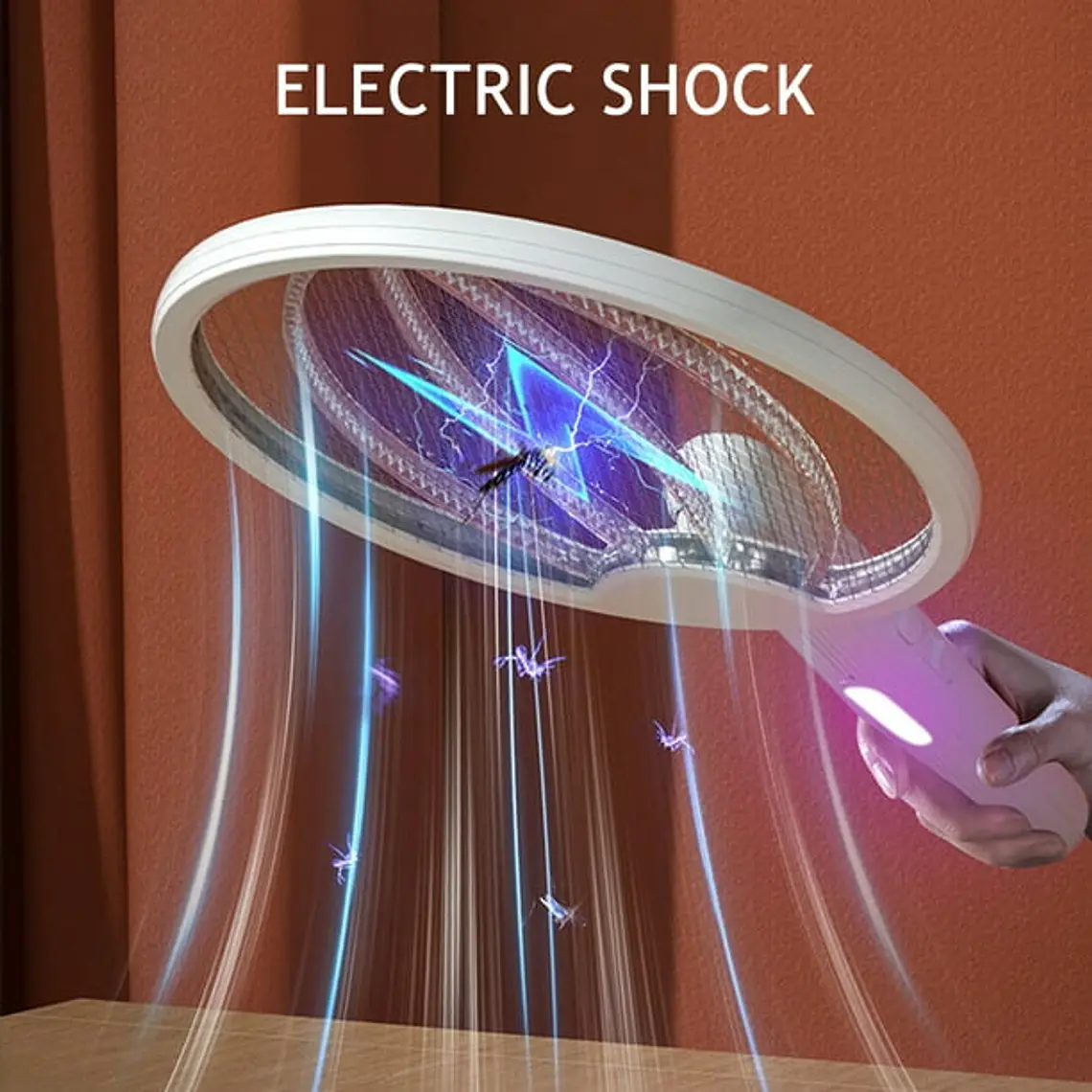 RAQUETA ELÉCTRICA RECARGABLE PARA MATAR MOSQUITOS MOD#RQ02 5