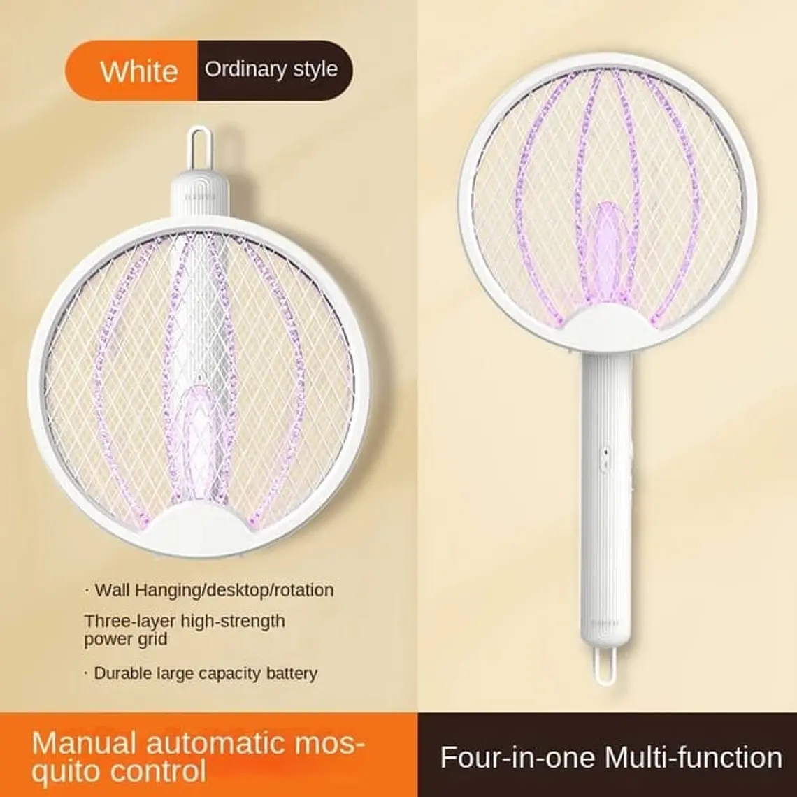 RAQUETA ELÉCTRICA RECARGABLE PARA MATAR MOSQUITOS MOD#RQ02 8